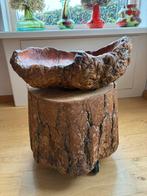 Vintage noorse houten schaal jaren 40, Huis en Inrichting, Gebruikt, Schaal, Ophalen of Verzenden, Ovaal