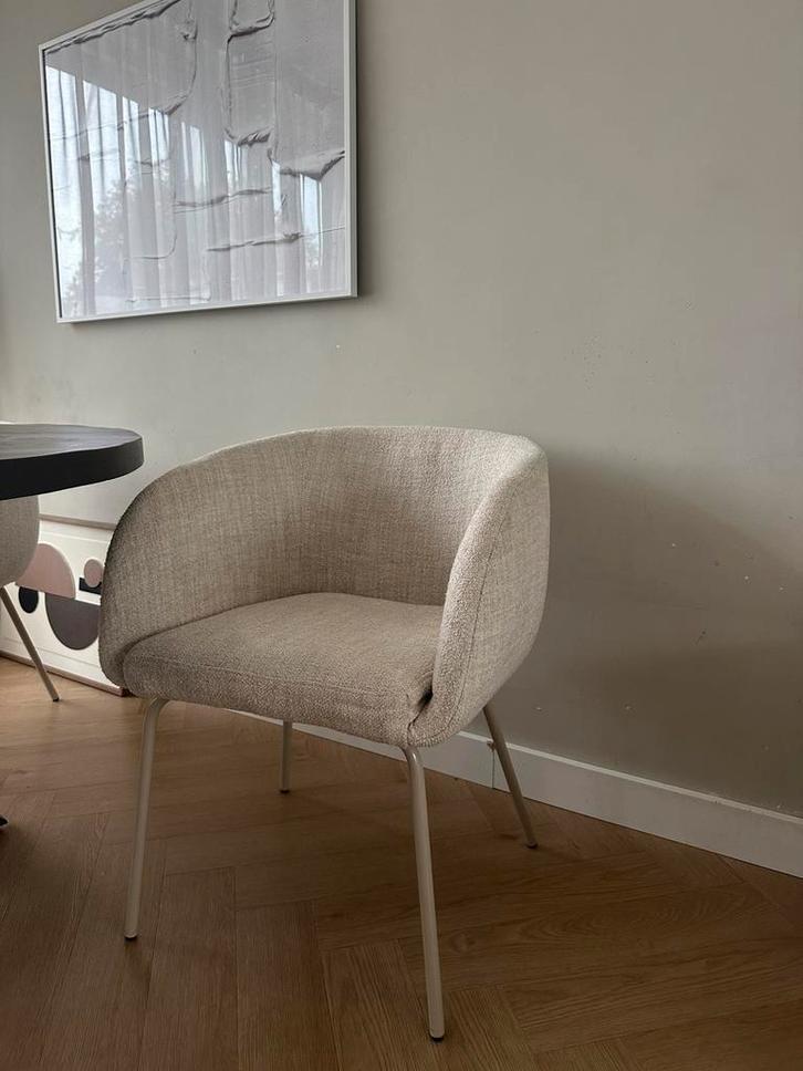 Eetkamerstoel beige WOOOD, Huis en Inrichting, Stoelen, Zo goed als nieuw, Eén, Overige kleuren, Ophalen of Verzenden