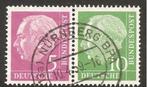 Duitse Bondsrepubliek mi nrs 179 en 183 (samenhangend), Verzenden, BRD, Gestempeld