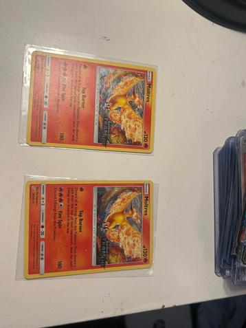 2x Moltres Sun & Moon Team Up Pokemon Kaarten beschikbaar voor biedingen
