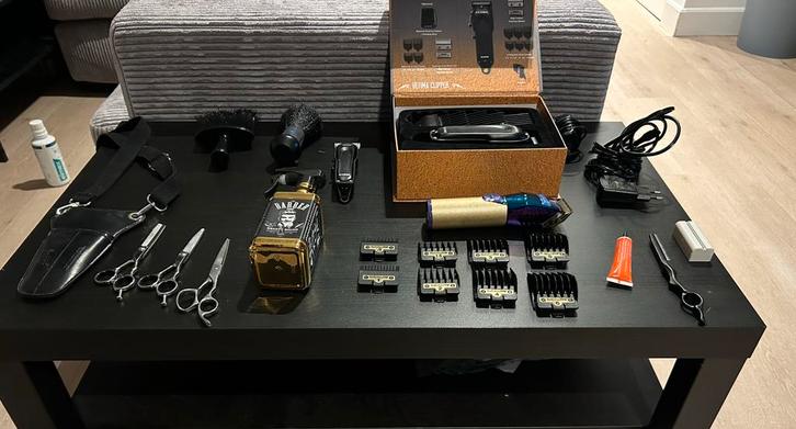 Set kapper spullen, Sieraden, Tassen en Uiterlijk, Uiterlijk | Haarverzorging, Zo goed als nieuw, Ophalen