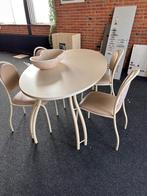Stoelen en tafel 3 setjes, Huis en Inrichting, Gebruikt, Overige kleuren, Ophalen of Verzenden, Metaal