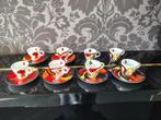 Espresso kopjes en schotels M. Rebel Holland casino, Ophalen, Gebruikt, Overige stijlen, Kop(pen) en/of Schotel(s)