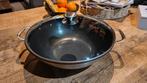 Fontignac Wok pan, Huis en Inrichting, Ophalen, Zo goed als nieuw, Rvs, Wok