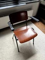 2x Vintage buisframe model Gispen stoel, Ophalen, Gebruikt, Twee, Bruin