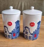 Douwe Egberts voorraadpotten grachtenpand - Nieuw!, Ophalen of Verzenden, Nieuw, Overige materialen, Pot, Bus of Blik