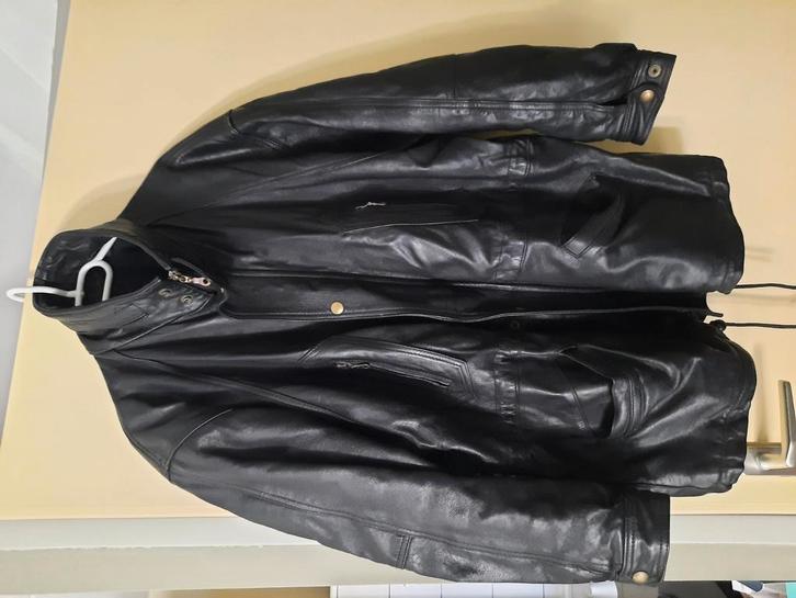Leren jas jaren 90 te koop, maat M, Kleding | Heren, Jassen | Winter, Zo goed als nieuw, Zwart, Ophalen of Verzenden