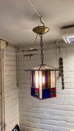 Mooie art deco glas in lood lamp, Antiek en Kunst, Ophalen of Verzenden