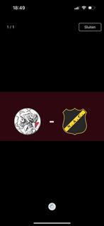 2 kaartjes ajax nac vak 122 1e ring, Tickets en Kaartjes, Sport | Voetbal, Overige typen, Twee personen, September