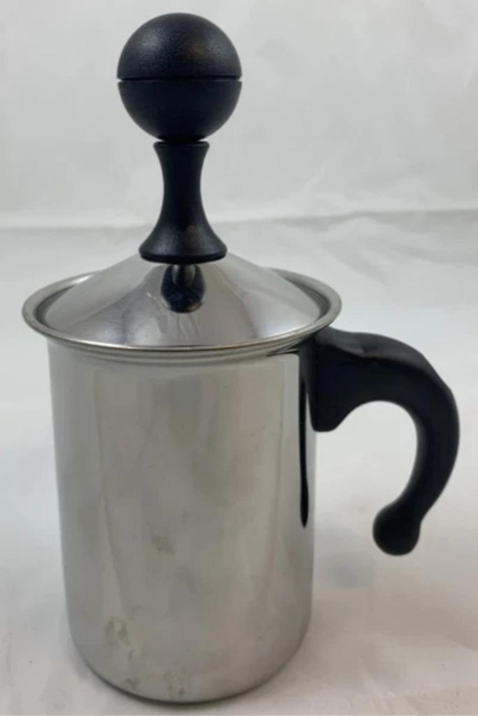 Frabrosk Roma melkopschuimer RVS gas inductie 300 ml creamer, Huis en Inrichting, Keuken | Keukenbenodigdheden, Zo goed als nieuw