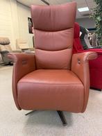 Luxe Velderhof sta op stoel relax fauteuil gratis bezorgd, Verzenden, Zo goed als nieuw, Leer