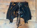 Rok met jarratels / Latex / Maat S, Verzenden, Zwart, Overige typen