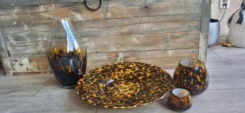 Fidrio Glas Set - Vaas, Schaal en Potten beschikbaar voor biedingen