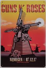 Guns N' Roses Nijmegen Gofferpark reclamebord van metaal, Info@deconoord.nl, Deco Noord, Nieuw, Ophalen of Verzenden