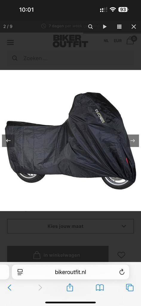 DS Covers Delta Motorcycle Cover maat L, Fietsen en Brommers, Brommers | Toebehoren, Zo goed als nieuw, Ophalen