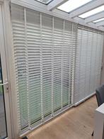 Witte houten jaloezieën, Huis en Inrichting, Ophalen, 100 tot 150 cm, Zo goed als nieuw, Modern