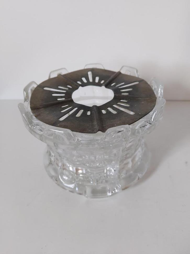 Vintage theelicht Verkade met waxinelichthouder, Antiek en Kunst, Curiosa en Brocante, Ophalen of Verzenden