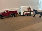 Horse Club Speelset Pick-up met paardenaanhangwagen, Ophalen of Verzenden, Gebruikt, Paard, Beeldje of Figuurtje