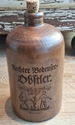 Obstler kruik steengoed bruin 1,5 L, Antiek en Kunst, Antiek | Keramiek en Aardewerk, Ophalen