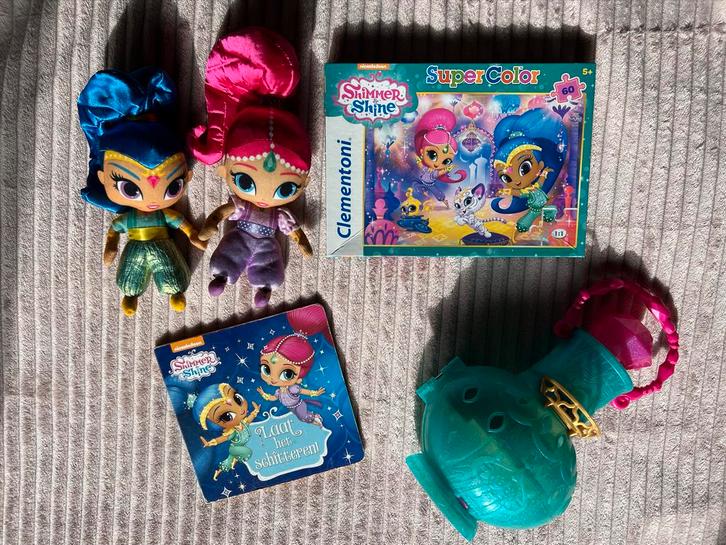 Shimmer & Shine Speelgoed Set, Kinderen en Baby's, Speelgoed | Knuffels en Pluche, Zo goed als nieuw, Overige typen, Ophalen of Verzenden