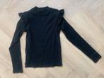 Zwart WE shirt mt 146/152, Kinderen en Baby's, Kinderkleding | Maat 146, Ophalen of Verzenden, Zo goed als nieuw, Meisje, Shirt of Longsleeve