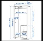 2 deurs linnenkast Ikea Brimnes, Huis en Inrichting, Kasten | Kledingkasten, Ophalen, Gebruikt, 100 tot 150 cm, 150 tot 200 cm