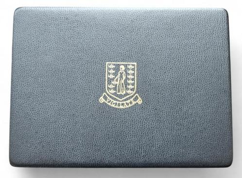Britse Maagdeneilanden muntset 1974 Proof in luxe cassette, Postzegels en Munten, Munten | Amerika, Setje, Noord-Amerika, Zilver