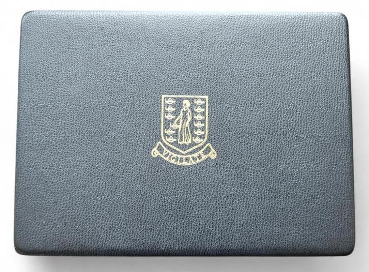 Britse Maagdeneilanden muntset 1974 Proof in luxe cassette, Postzegels en Munten, Munten | Amerika, Setje, Noord-Amerika, Zilver