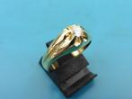 Gouden ring met briljant                                  G6, 18 tot 19, Goud, Met edelsteen, Gebruikt