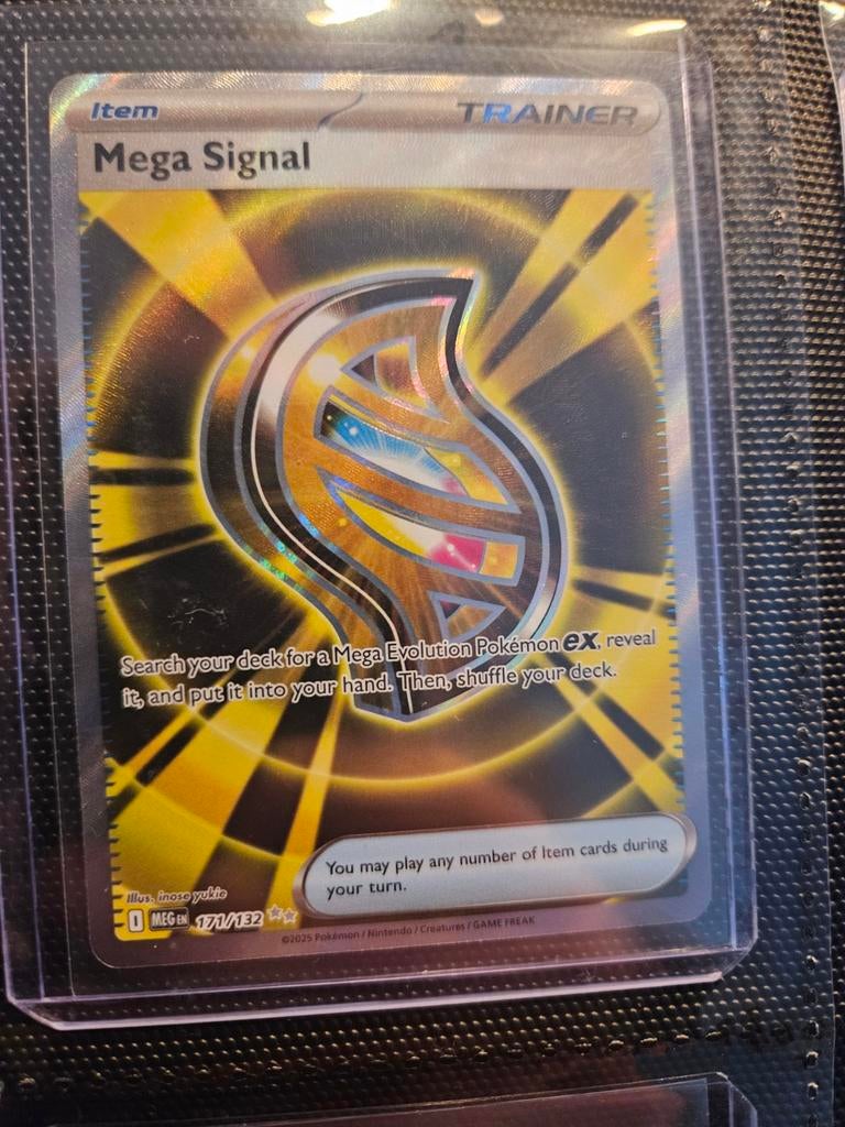 Mega Signal 171 132 - Trainer kaart, Ophalen of Verzenden, Zo goed als nieuw, Losse kaart, Foil