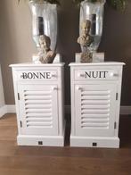 2 originele Riviera Maison nachtkastjes bonne nuit NIEUW, Huis en Inrichting, Ophalen, Minder dan 45 cm, Nieuw, 70 cm of meer