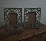 2 mooie fotolijstjes sobere brocante landelijke, Minder dan 50 cm, Metaal of Aluminium, Ophalen of Verzenden, Zo goed als nieuw