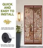 vliegengordijn / deurgordijn machnetisch met hoge korting !, 100 tot 150 cm, Bruin, 200 cm of meer, Nieuw