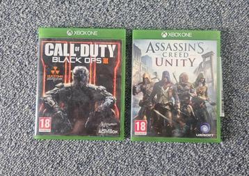Assassin's Creed Unity Black ops 3 Xbox one Series X beschikbaar voor biedingen