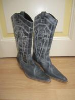 blauw grijze cowboy laarzen maat 42-43, Kleding | Dames, Schoenen, Hoge laarzen, Blauw, Nieuw, Ophalen of Verzenden