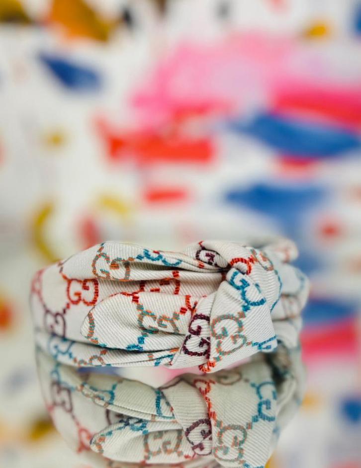 Gucci GG canvas multicolor meisjes haarband NIEUW, Kinderen en Baby's, Kindermode-accessoires, Nieuw, Verzenden