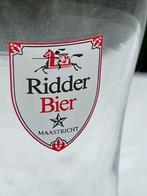Bierglas RIDDERBIER  Maastricht, Verzamelen, Biermerken, Ophalen, Gebruikt, Glas of Glazen, Overige merken