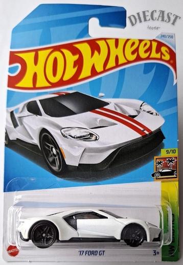Hot Wheels '17 Ford GT, Long card (International) white beschikbaar voor biedingen