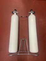 Dubbel 8.5 GUE jjccr JJ setup nautec kranen, Watersport en Boten, Duiken, Ophalen, Zo goed als nieuw, Duikfles