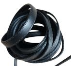 Kunstleren band gestikt hoofdstel hobbyhorse 1cm ZWART/BRUIN, Ophalen of Verzenden, Nieuw