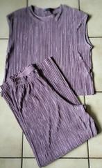 set broek & blouse zara maat M, Kleding | Dames, Maat 38/40 (M), Zara, Paars, Ophalen of Verzenden