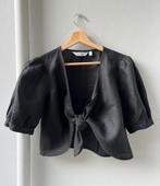 &Other Stories Black Front Knot Linen Top, Zwart, & Other Stories, Ophalen of Verzenden, Zo goed als nieuw