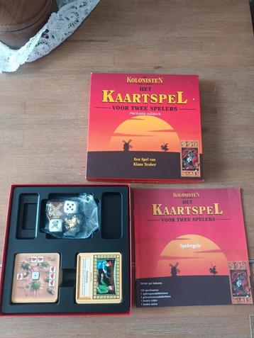 Kolonisten het kaartspel beschikbaar voor biedingen