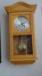 Wandklok Bim Bam Van Lichteiken Hout., Ophalen, Zo goed als nieuw, Analoog, Wandklok