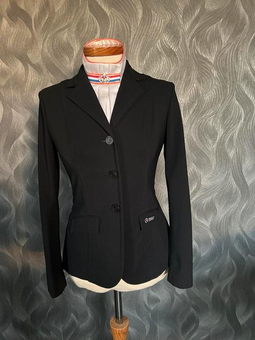 Ego7 wedstrijdjasje nieuw IT38/NL34 - zwart/mesh inzet, Dieren en Toebehoren, Paardrijkleding, Zo goed als nieuw, Dames, Bovenkleding