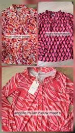 Maat s nieuw blouse per stuk 7,50 travelstof print roze, Kleding | Dames, Blouses en Tunieken, Angelle Milan, Nieuw, Ophalen of Verzenden