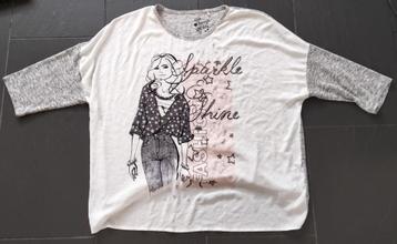MOOI gebroken wit shirt met opdruk merk C&A beschikbaar voor biedingen