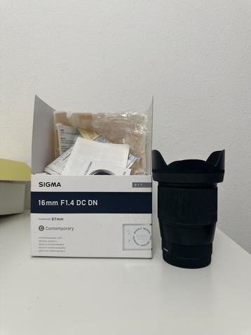 SIGMA 16mm f/1.4 DC DN Contemporary Lens (Canon EF-M Mount) beschikbaar voor biedingen