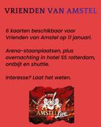 Tickets inclusief overnachting vrienden van amstel live, Tickets en Kaartjes, Evenementen en Festivals, Drie personen of meer