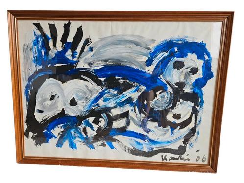 Jacob Kanbier Abstracte compositie (1949-2020), Antiek en Kunst, Kunst | Schilderijen | Abstract, Ophalen of Verzenden